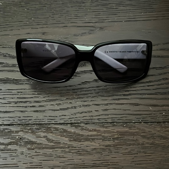 glasses gently worn